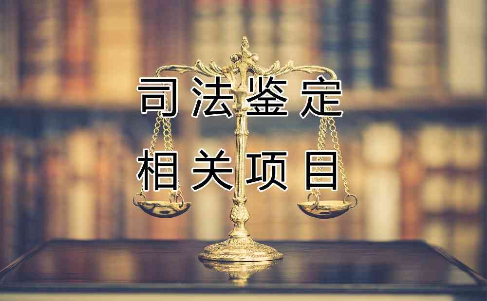 广东司法鉴定有什么项目？
